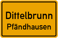 Poststraße in DittelbrunnPfändhausen