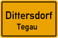 Ortsstraße in DittersdorfTegau