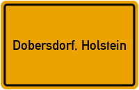 City Sign Dobersdorf, Holstein