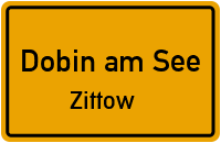 Dorfstraße in Dobin am SeeZittow