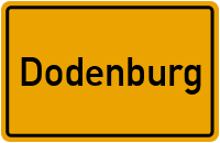 Ortsschild von Gemeinde Dodenburg in Rheinland-Pfalz