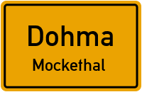 Straßen in Dohma Mockethal