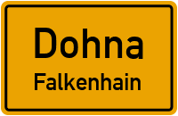 Straßen in Dohna Falkenhain