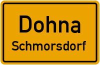 Straßen in Dohna Schmorsdorf