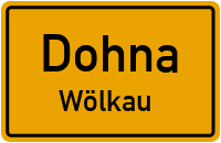 Straßen in Dohna Wölkau
