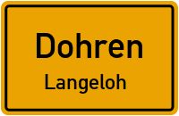 Straßen in Dohren Langeloh