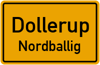 Kleine Straße in DollerupNordballig