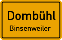 Straßenverzeichnis Dombühl Binsenweiler