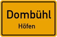 Straßenverzeichnis Dombühl Höfen