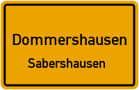 Alex-Pinger-Straße in DommershausenSabershausen