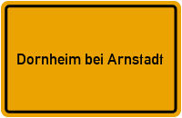 City Sign Dornheim bei Arnstadt