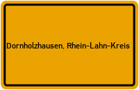 City Sign Dornholzhausen, Rhein-Lahn-Kreis
