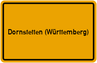 City Sign Dornstetten (Württemberg)