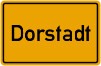 Ortsschild von Gemeinde Dorstadt in Niedersachsen