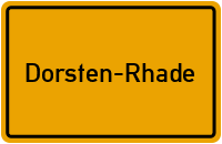 City Sign Dorsten-Rhade