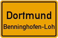 Straßenverzeichnis Dortmund Benninghofen-Loh