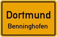 Straßenverzeichnis Dortmund Benninghofen