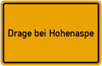 City Sign Drage bei Hohenaspe
