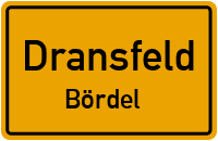 Dransfelder Weg in DransfeldBördel