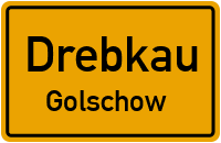 Golschower Dorfstraße in DrebkauGolschow