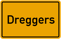 Ortsschild von Gemeinde Dreggers in Schleswig-Holstein