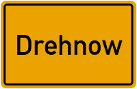 Ortsschild von Gemeinde Drehnow in Brandenburg