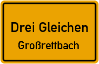 Cobstädter Straße in Drei GleichenGroßrettbach