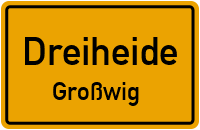 Verbotener Weg in DreiheideGroßwig