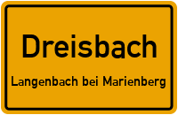 Straßen in Dreisbach Langenbach bei Marienberg
