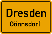 Siedlungsstraße in DresdenGönnsdorf