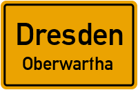 Hässige Straße in DresdenOberwartha