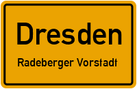 Jägerstraße in DresdenRadeberger Vorstadt