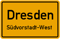 Budapester Straße in DresdenSüdvorstadt-West