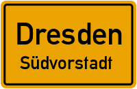 Kurze Straße in DresdenSüdvorstadt
