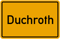 City Sign Duchroth