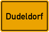 City Sign Dudeldorf