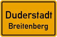 Straßenverzeichnis Duderstadt Breitenberg