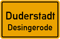 Straßenverzeichnis Duderstadt Desingerode