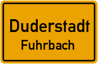 Straßenverzeichnis Duderstadt Fuhrbach