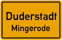 Straßenverzeichnis Duderstadt Mingerode