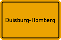 City Sign Duisburg-Homberg