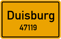 Straßen in 47119 Duisburg