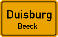 Straßenverzeichnis Duisburg Beeck