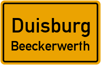 Straßenverzeichnis Duisburg Beeckerwerth