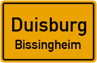 Straßenverzeichnis Duisburg Bissingheim