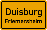 Straßenverzeichnis Duisburg Friemersheim