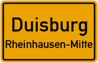 Straßenverzeichnis Duisburg Rheinhausen-Mitte
