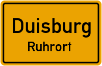 Straßenverzeichnis Duisburg Ruhrort