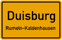 Straßenverzeichnis Duisburg Rumeln-Kaldenhausen