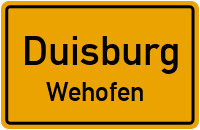 Straßenverzeichnis Duisburg Wehofen